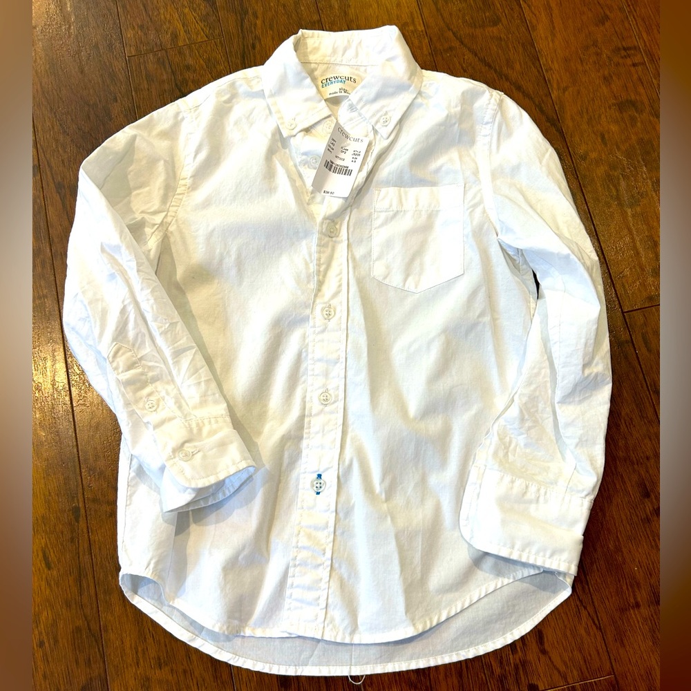 Crewcuts white everyday button down